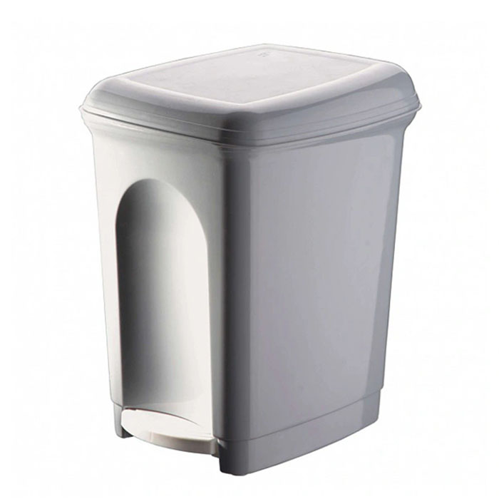 Контейнер для мусора Restola 431202630 (светло-серый, 7л, с педалью)