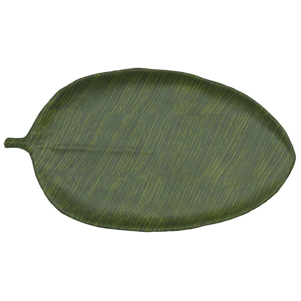 Блюдо 53,5х29х3см овальное Лист Green Banana Leaf пластик меламин P.L. Proff Cuisine | JW46020-TAI