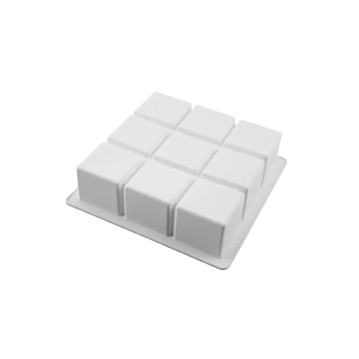 Форма силиконовая Кубик белая 172х172мм, h50мм, 1400мл Silikomart CUBIC - фото 1