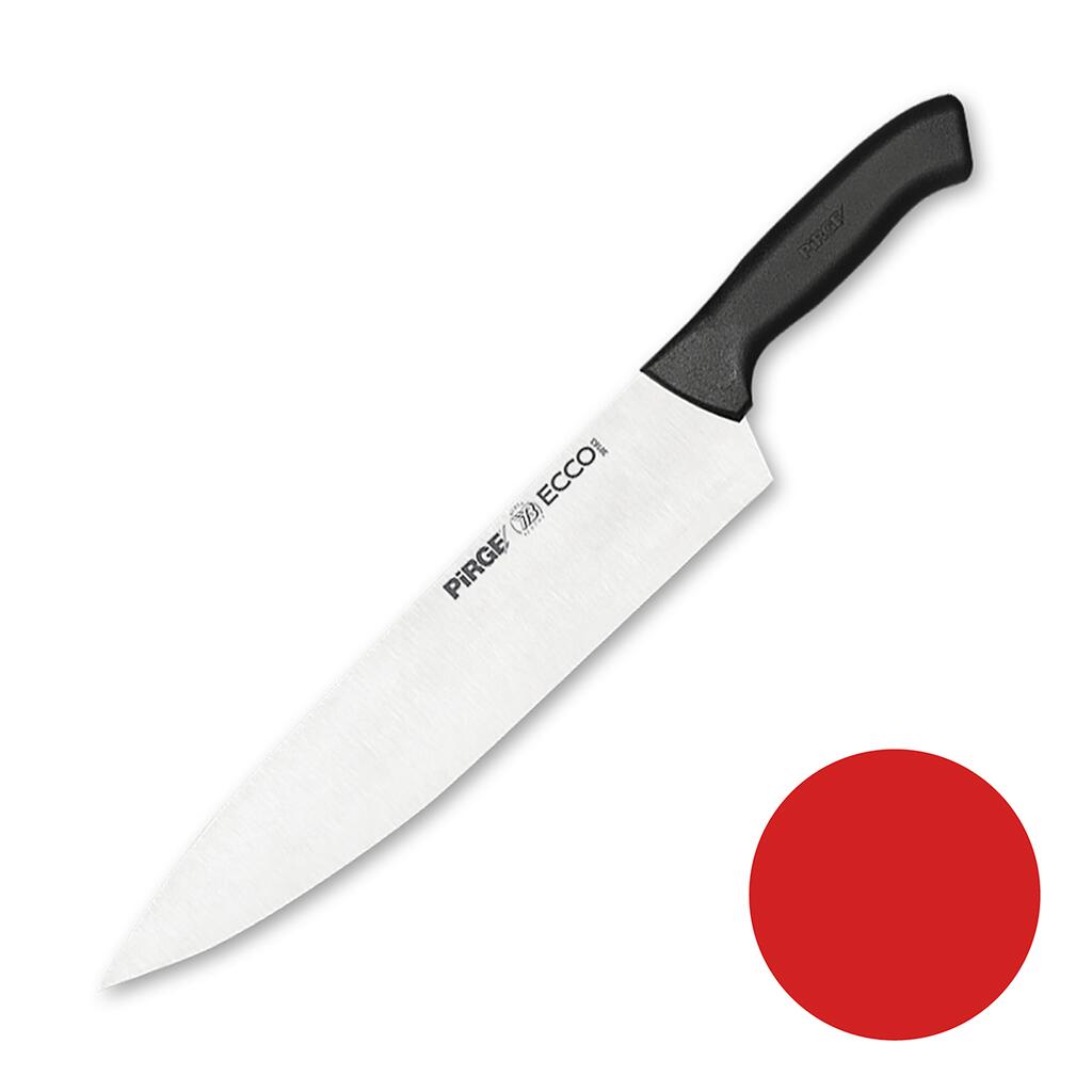 Нож поварской 30см красная ручка Pirge | 38173 red - фото 1