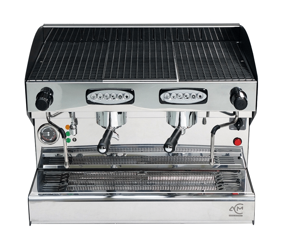 Кофемашина рожковая ACM Rounder 2 GR NERO (ACMRD002N+high cup+ cup warmer) высокие группы