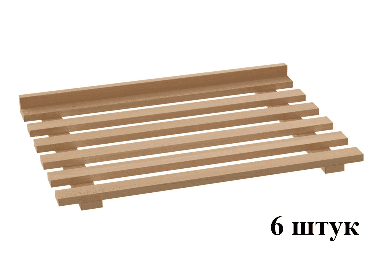 Комплект деревянных полок Atesy ШЗХ-С-700.600-02-Р, натуральный бук