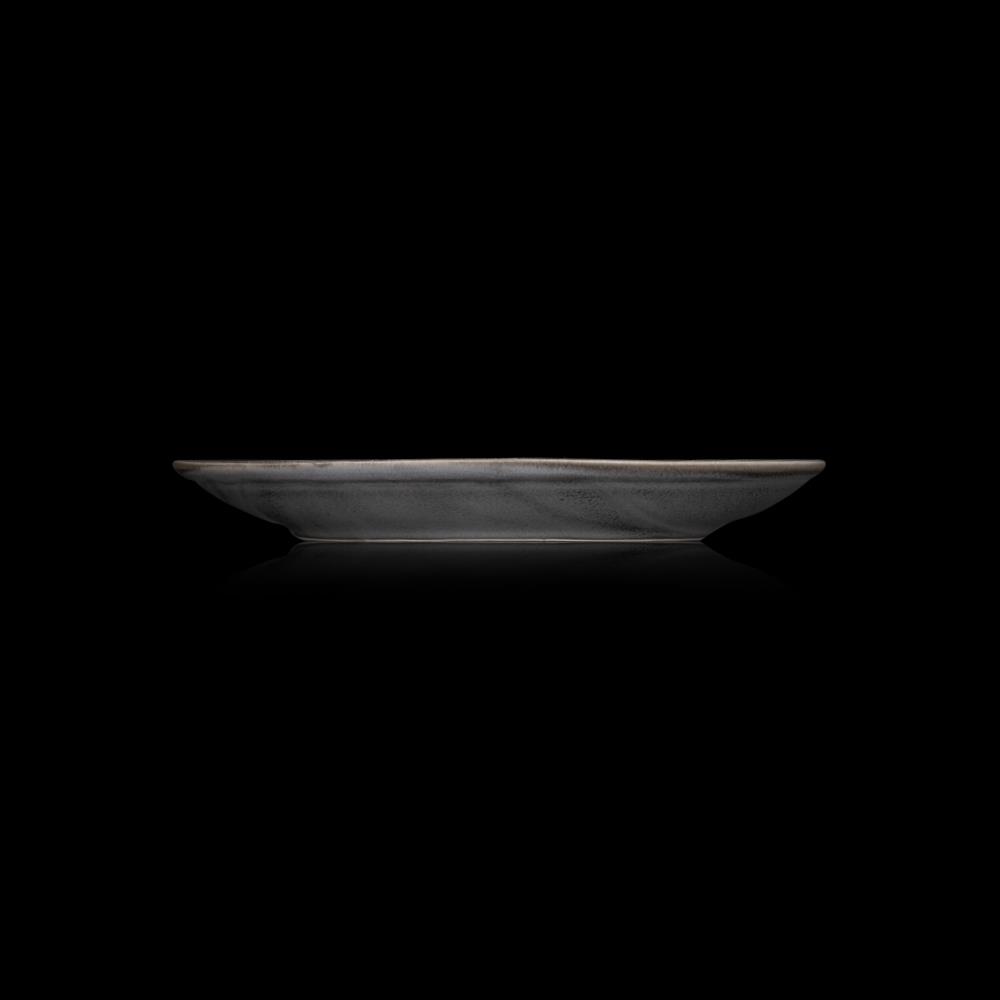 Тарелка мелкая без бортов Corone Urbano 9 230мм серый