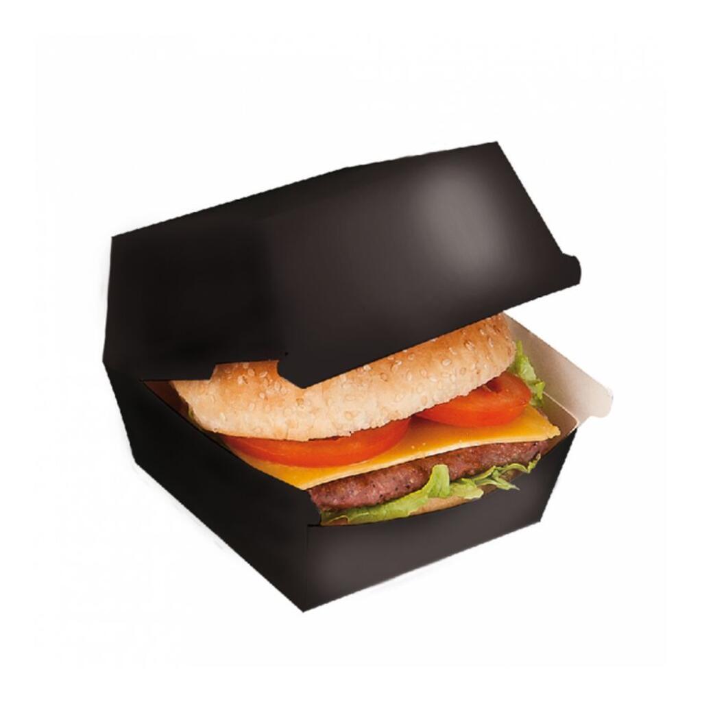 Коробка для бургера 14х12,5х5,5 см, чёрный, 50 шт/уп, картон Garcia De Pou | 219.86