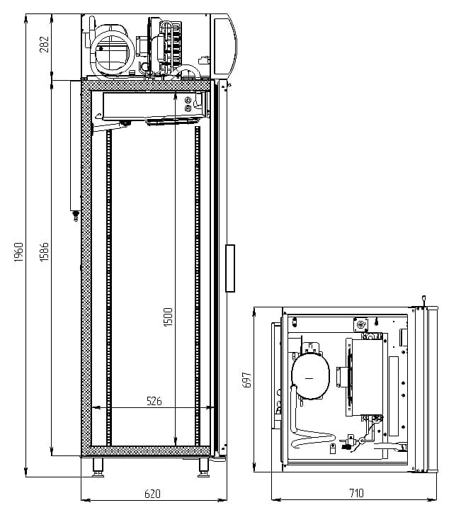 Шкаф морозильный Polair DB105‑S