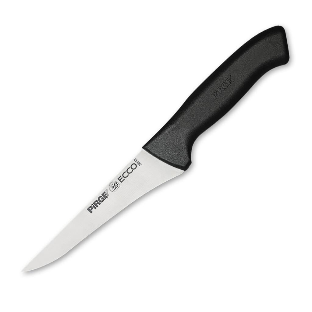 Нож для чистки овощей 14,5см черная ручка Pirge | 38118