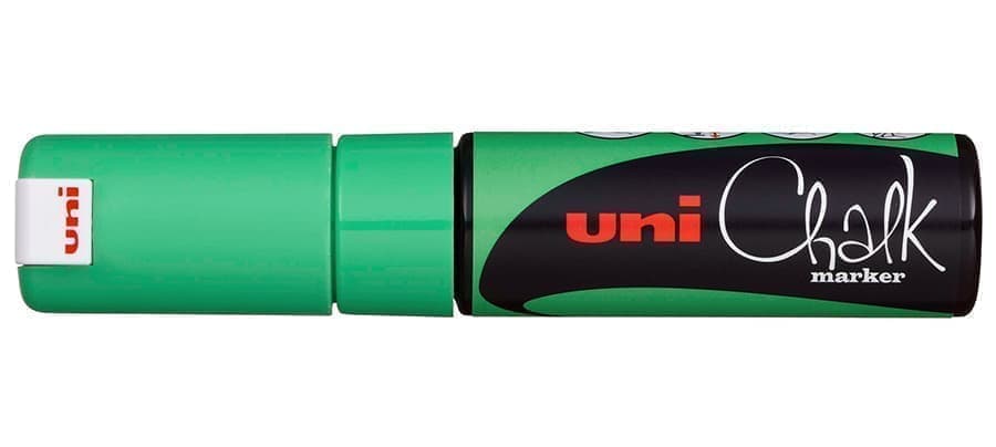 Маркер зеленый для стеклянных поверхностей Uni Chalk PWE-8K