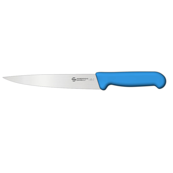 Нож для рыбы Supra Colore гибкое лезвие 18см Sanelli SC51018L синяя ручка
