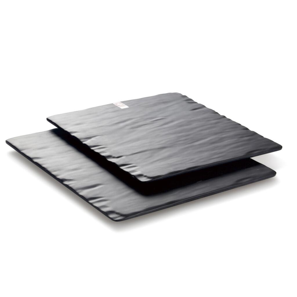 Блюдо 41х41х2см квадратное Black пластик меламин P.L. Proff Cuisine | M418094-MS