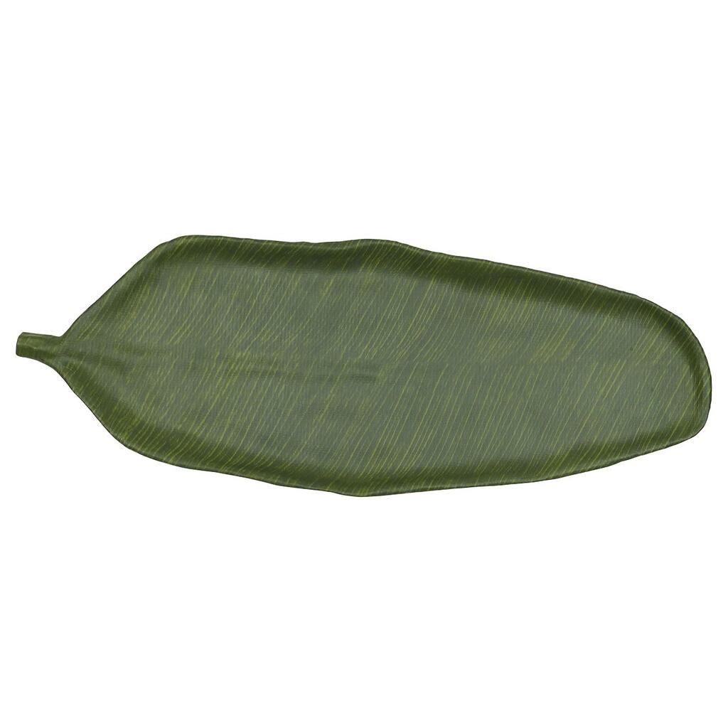 Блюдо 64,5х24х3,5см овальное Лист Green Banana Leaf пластик меламин P.L. Proff Cuisine | JW46025-TAI