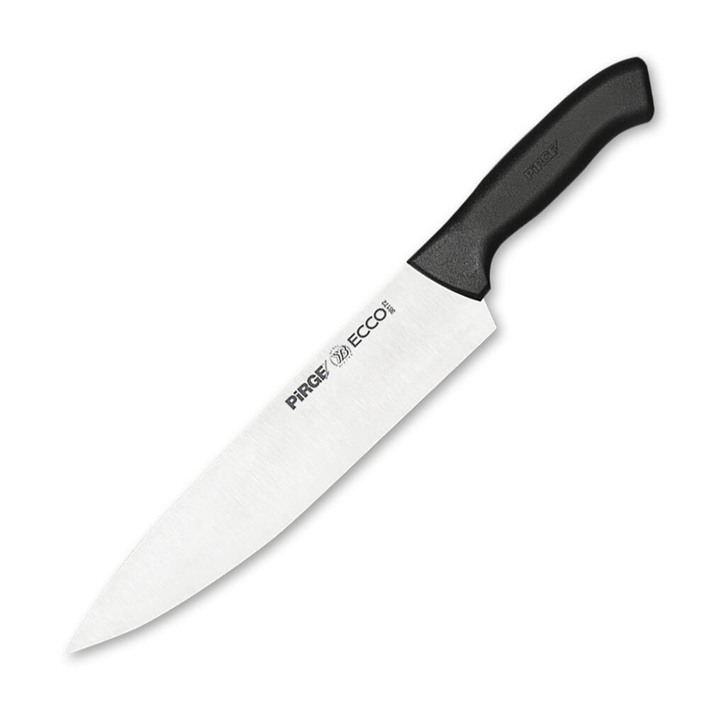Нож поварской 25см черная ручка Pirge | 38172 black