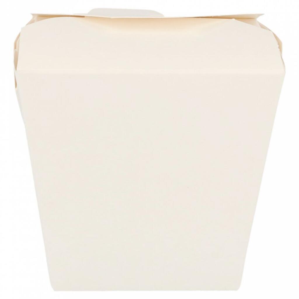 Коробка для лапши 780 мл белая, 8х7 см, СВЧ, 50 шт/уп, картон Garcia De Pou | 151.28