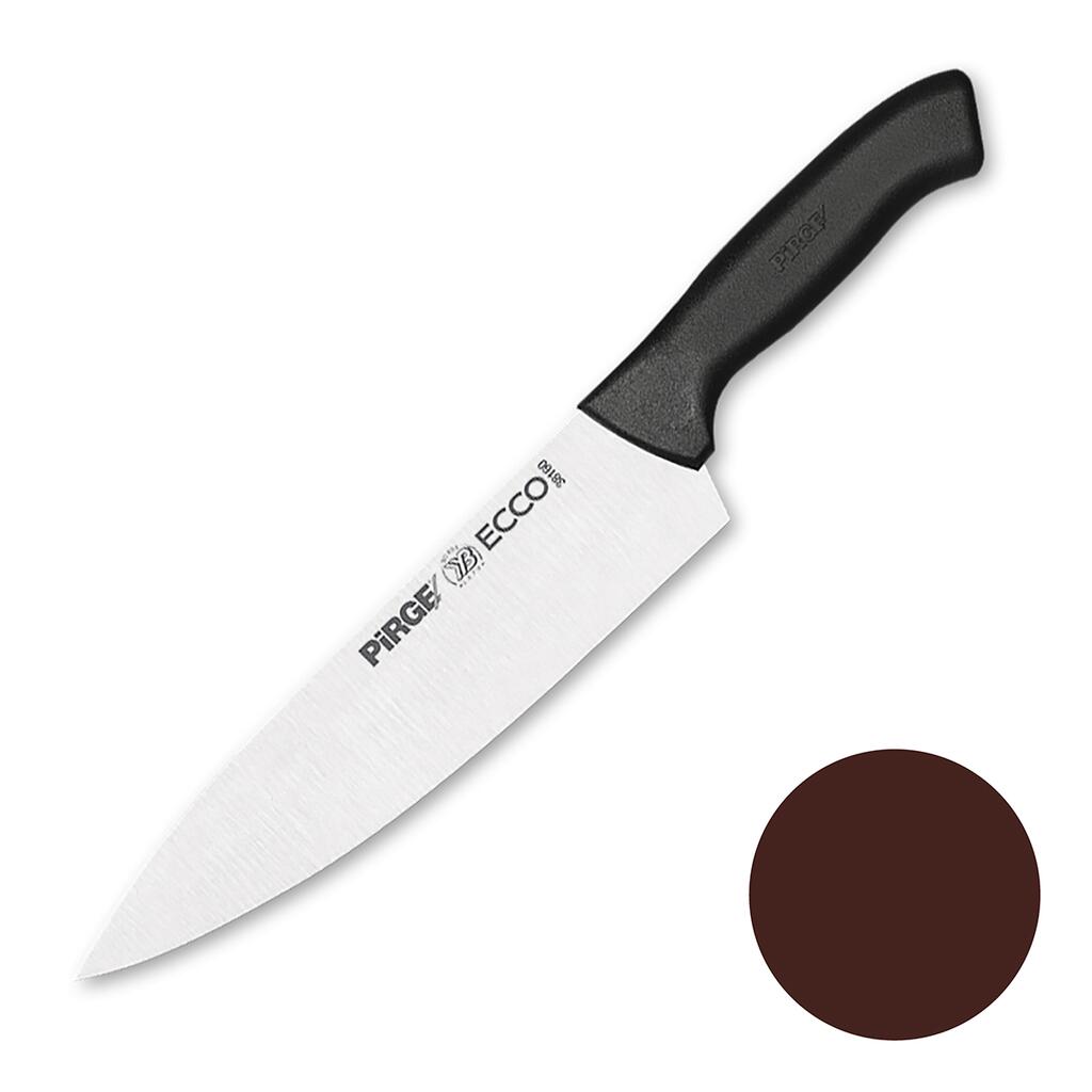 Нож поварской 23см коричневая ручка Pirge | 38162 brown