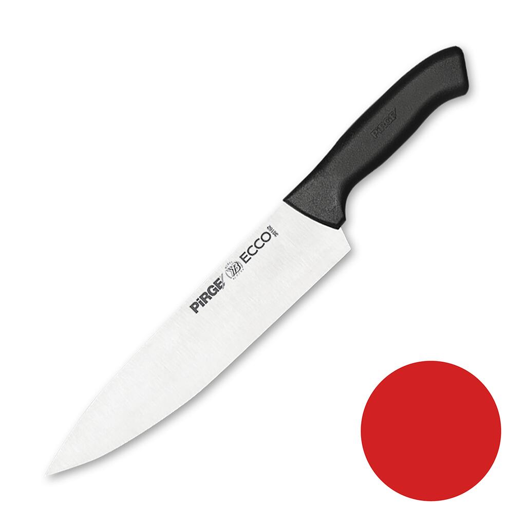 Нож поварской 23см красная ручка Pirge | 38162 red