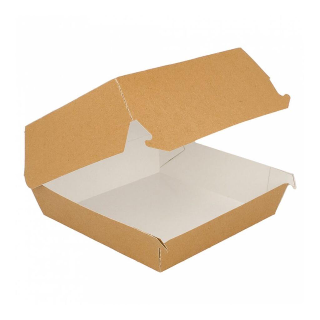 Коробка для бургера 17,5х18х7,5 см, натуральный 50 шт/уп, картон Garcia De Pou | 221.03