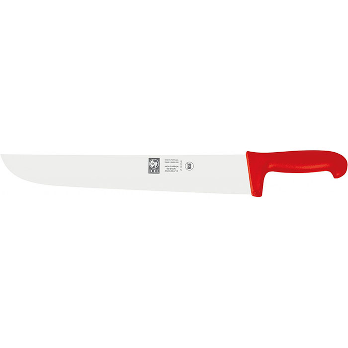 Нож для мяса ICEL Poly 24400.3100000.260 260мм, красный