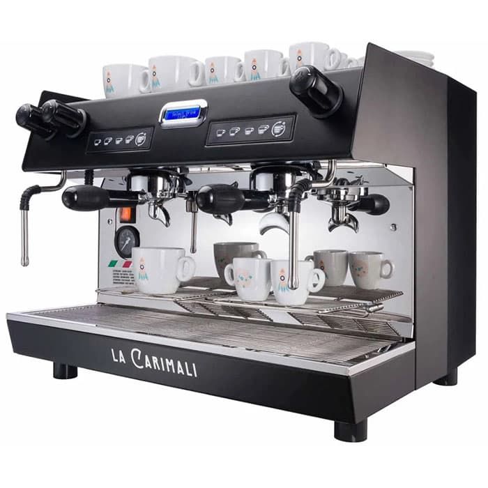 Кофемашина рожковая Carimali Nimble NI-E02-H-02 2 гр, высокие, автомат, черный, LED-подсветка