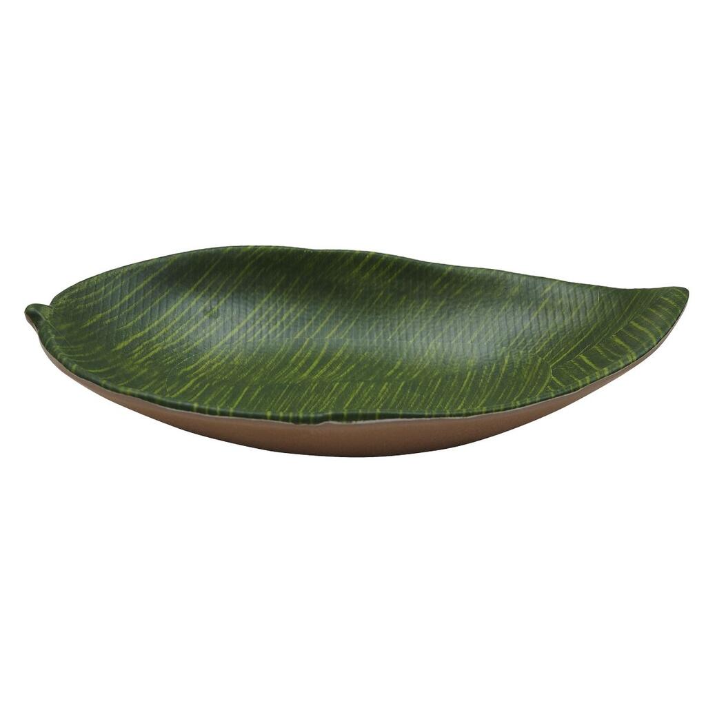 Блюдо 31,5х19х5см овальное Лист Green Banana Leaf пластик меламин P.L. Proff Cuisine | F46212-TAI
