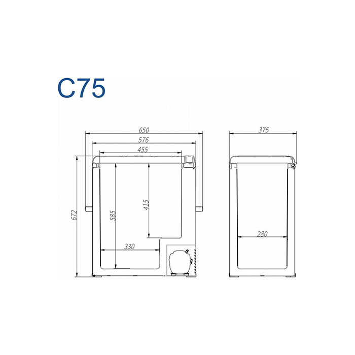Холодильник автомобильный Alpicool C75 (12/24) C75 (12/24) - фото 2