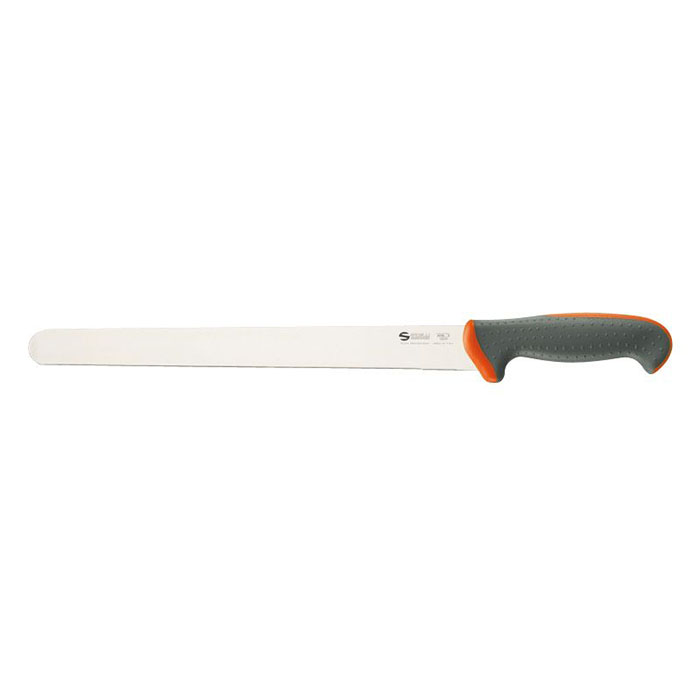 Нож для ветчины серии Tecna 32см Sanelli T358.032R красная ручка