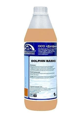 Средство моющее слабощелочное для пола 1л слабое загрязнение (Ph13) Basic Dolphin | D001-1