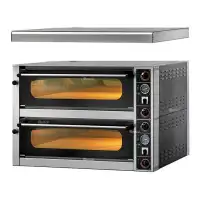 Печь для пиццы GAM MS 4+4 (FORMS44TR400) с навесом