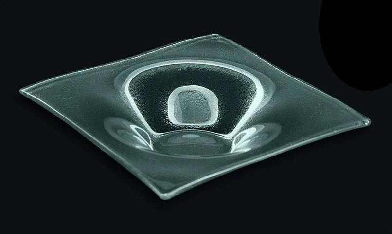 Тарелка 180*180мм прозрачное стекло 3D Glassware | 1818-1908-94-004