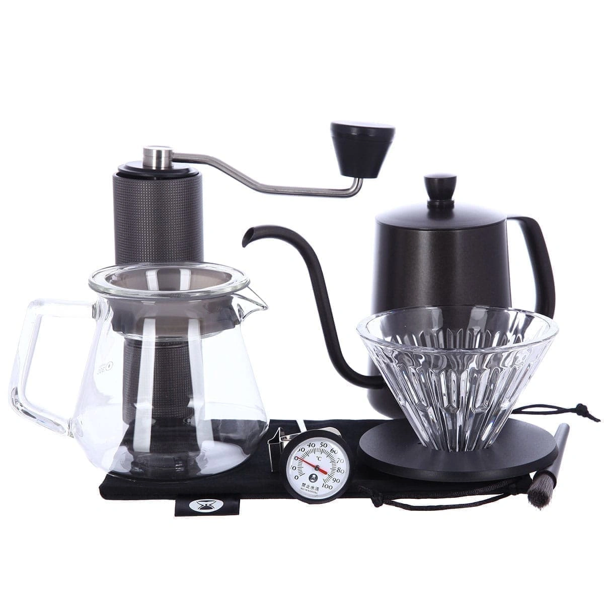 Набор для заваривания кофе Timemore C2 Pour Over Set Fish 03, черный