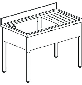 Ванна котломоечная Apach Chef Line LP187-115RW