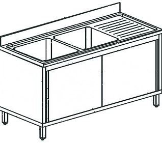 Ванна моечная Apach Chef Line L2S197-65RWSD