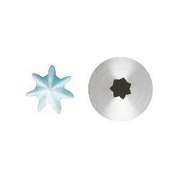 Набор насадок для кондитерского мешка Paderno 47208-03 Звезда 0,3мм (6 шт)