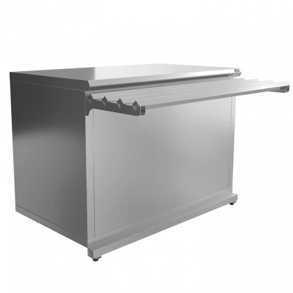 Прилавок нейтральный Luxstahl ПН-1200 Premium (нерж)