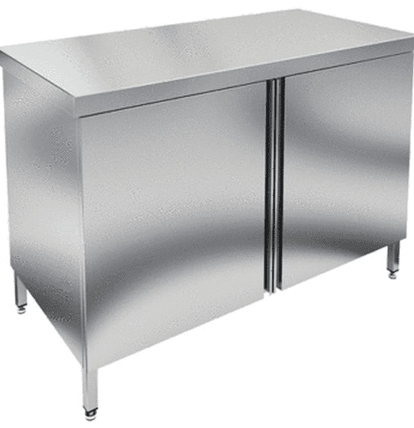 Стол-тумба с дверями купе Hessen СТКО 12/6 (нерж)