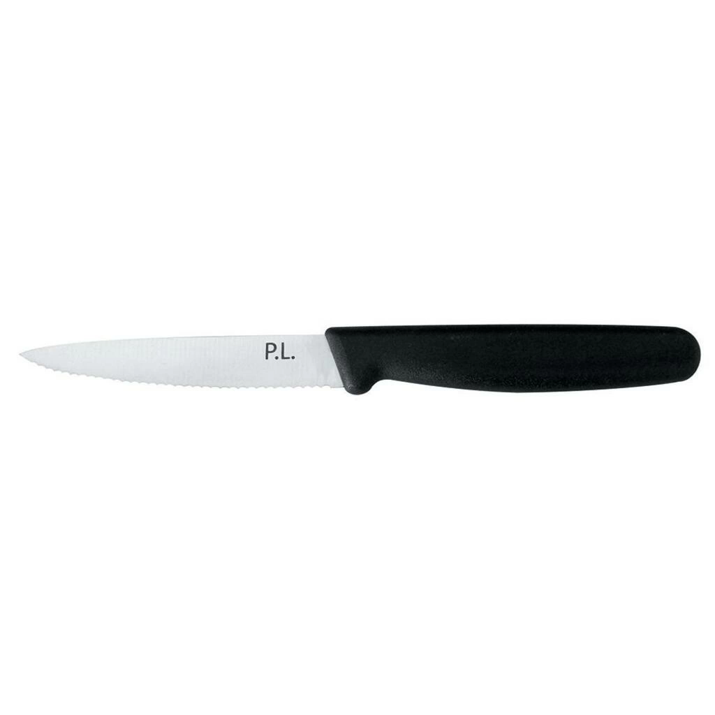 Нож PRO-Line для нарезки, волнист лезвие 10см пластик черная ручка  P.L. Proff Cuisine | KB06-100SYD