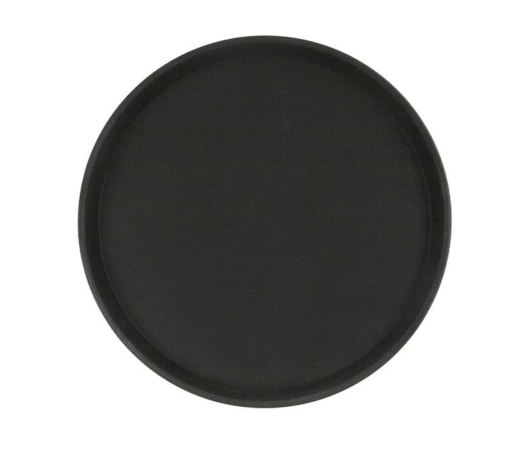 Поднос прорезиненный CuisinAid CD-RT14B 350х25мм круглый черный