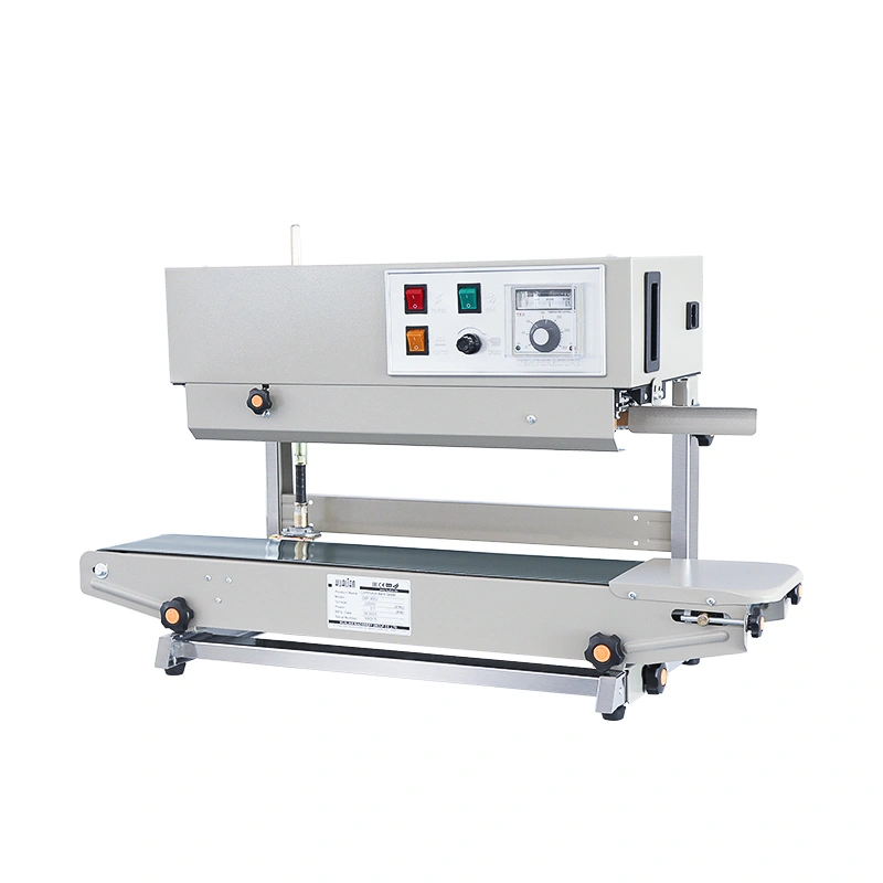 Роликовый конвейерный запайщик вертикального типа Hualian Machinery DBF-900V LOW COST
