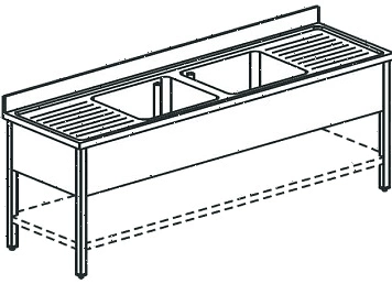 Ванна моечная Apach Chef Line L2S257-652W