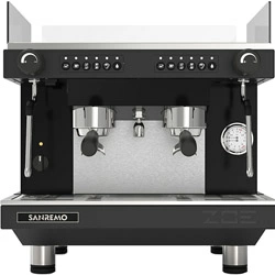 Кофемашина Sanremo Zoe Kompact SED+TVC 2Gr автомат, высокие группы, черная