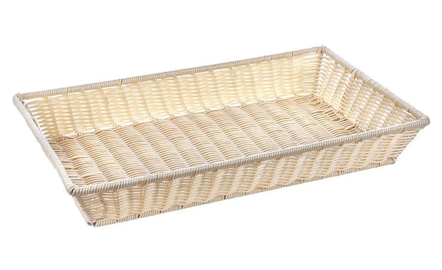 Корзинка пластиковая 525х325х80 мм бежевая | Beige 3065