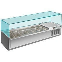 Витрина холодильная для ингредиентов Hurakan HKN-VRX1500/380