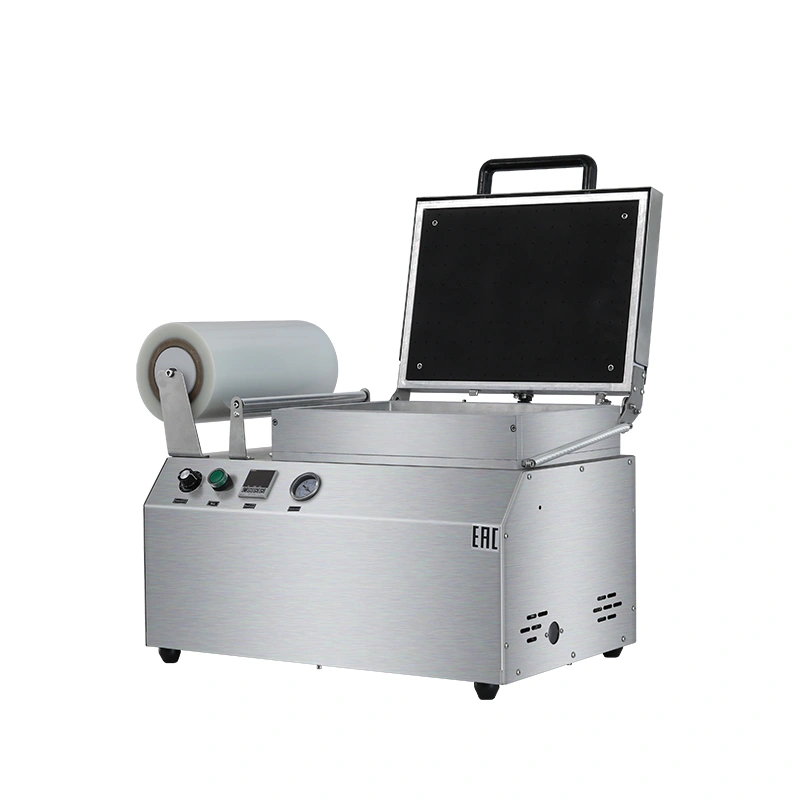 Скин упаковочная машина Hualian Machinery HLV-300VST NEW (210х148х40мм, матрица на 2 лотка)