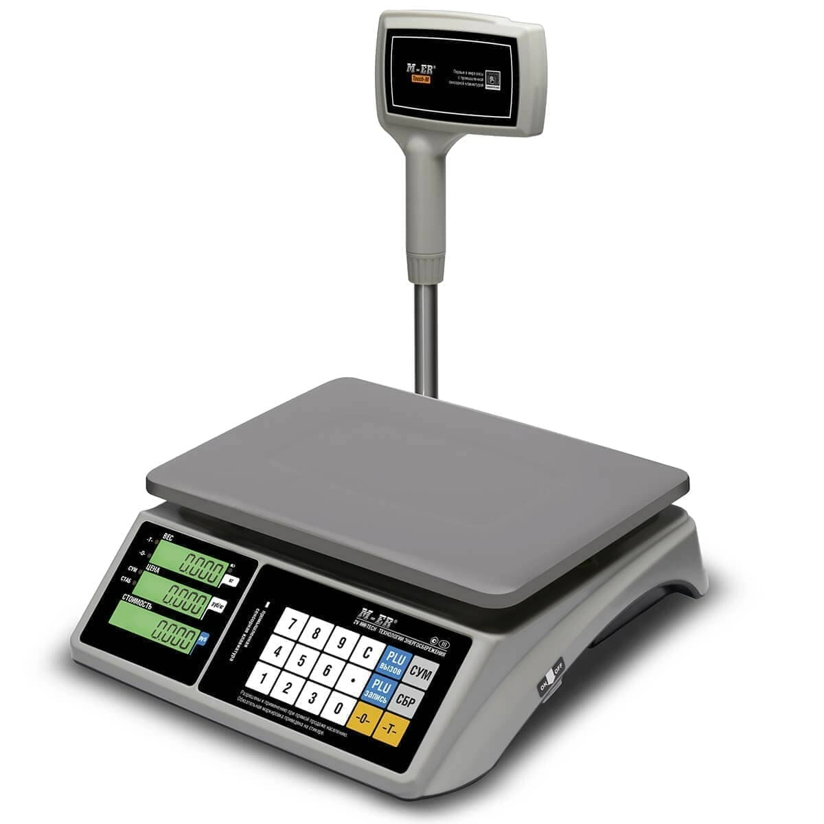 Весы торговые настольные M-ER 328 ACPX-6.1 "TOUCH-M" LCD