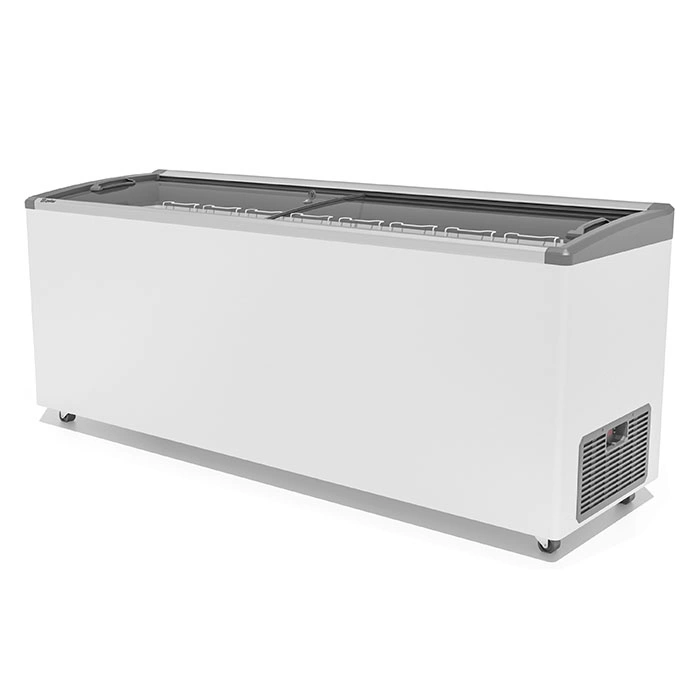 Ларь морозильный Frostor FG 700 E серый V25 (алюминиевая рамка)
