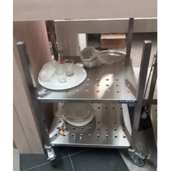 Стеллаж Камик Ст2Р 500х450х750 заканч. профилем, колеса