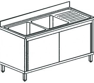 Ванна моечная Apach Chef Line L2S187-65RWSD