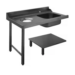 Стол для грязной посуды 1200 мм левый Apach Chef Line L80207