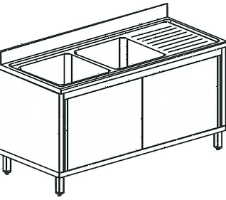 Ванна моечная Apach Chef Line L2S207-65RWSD
