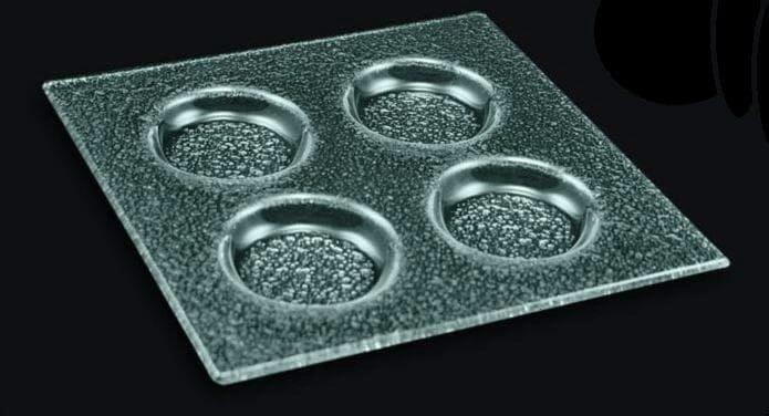Тарелка квадратная 200*200мм прозрачное стекло (2020-4099-15-003) 3D Glassware | 2020-4099-14-003