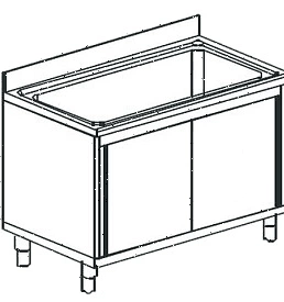 Ванна котломоечная Apach Chef Line LP157-115SD