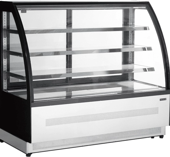 Витрина кондитерская Tefcold LPD1500C/Black черная/нерж